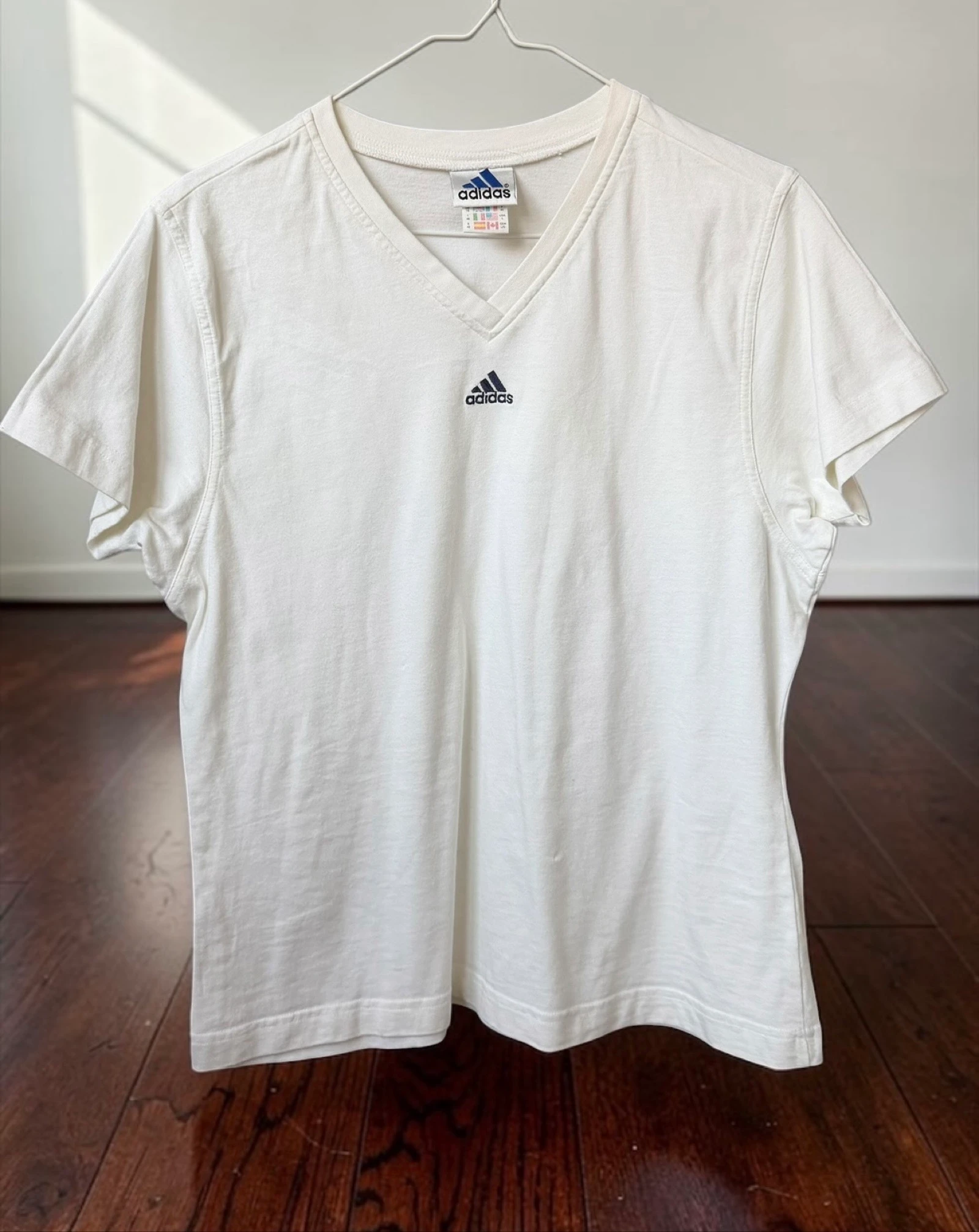 Camiseta Adidas vintage blanca talla L